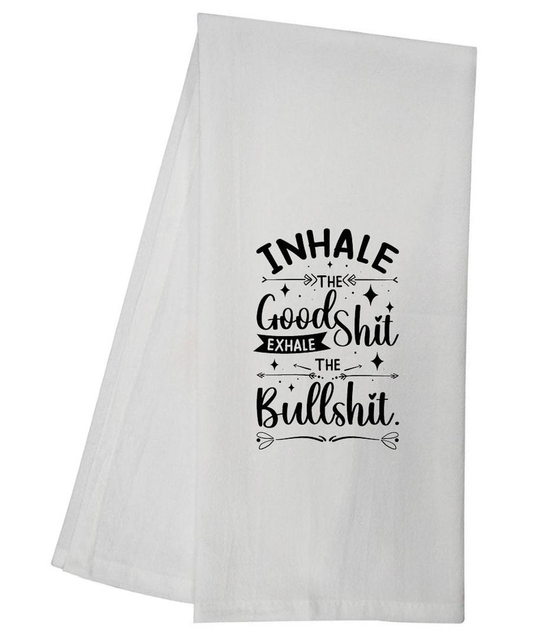 Inhale Exhale Tea Towel GGTT1273 / JACKASS-TEA-004-INHALE
