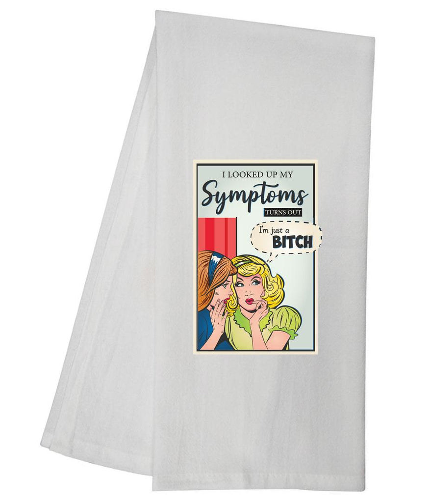 Symptoms Tea Towel GGTT1276 / JACKASS-TEA-007-BITCH