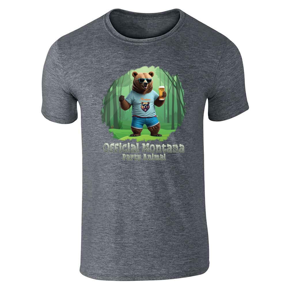 Official Montana Party Animal Grizzly Bear Unisex Tee