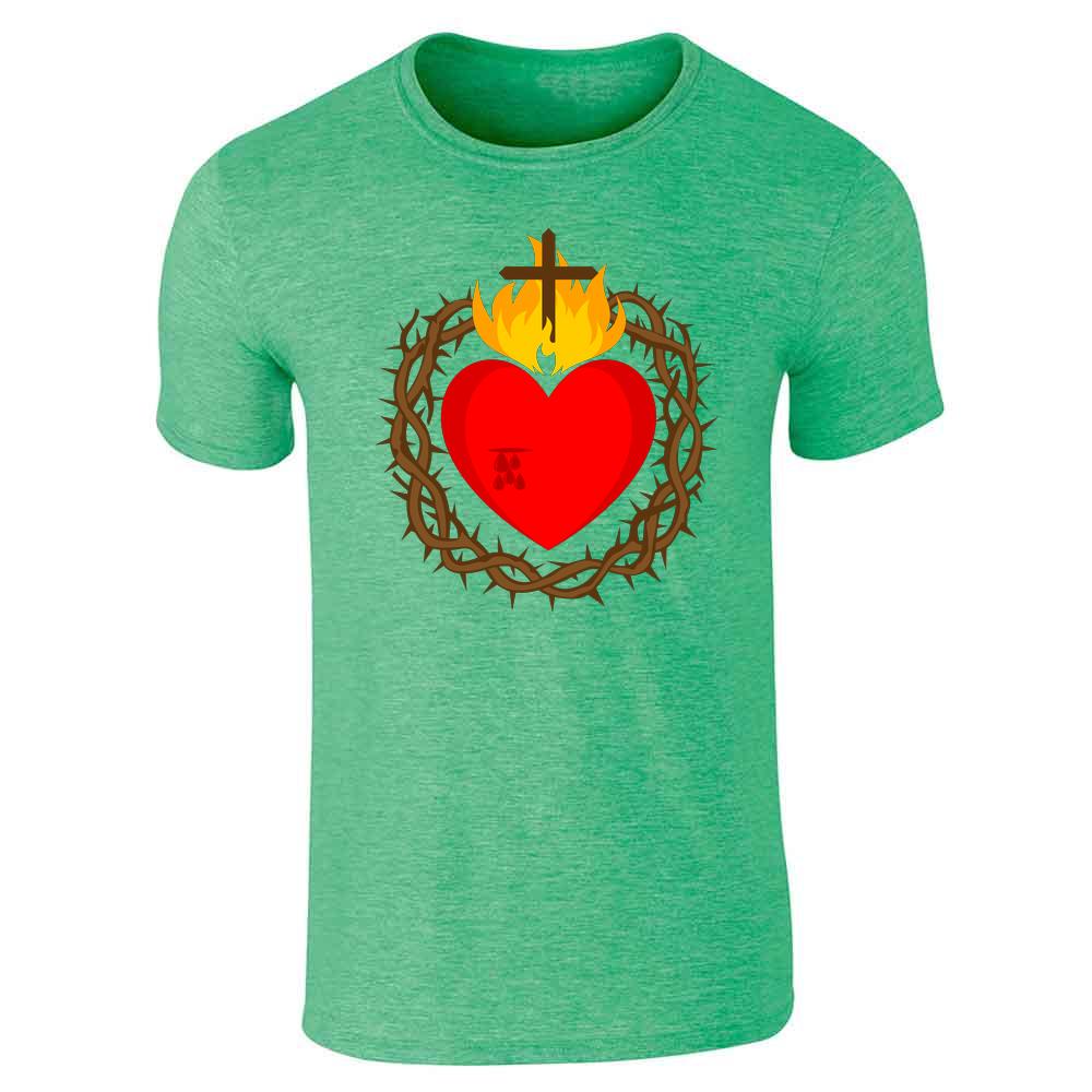 Sacred Heart Of Jesus Crown Unisex Tee