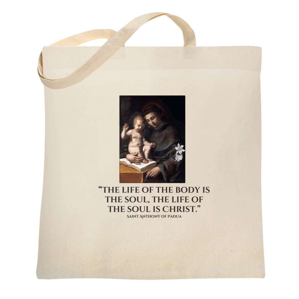 Saint Anthony Of Padua Tote Bag