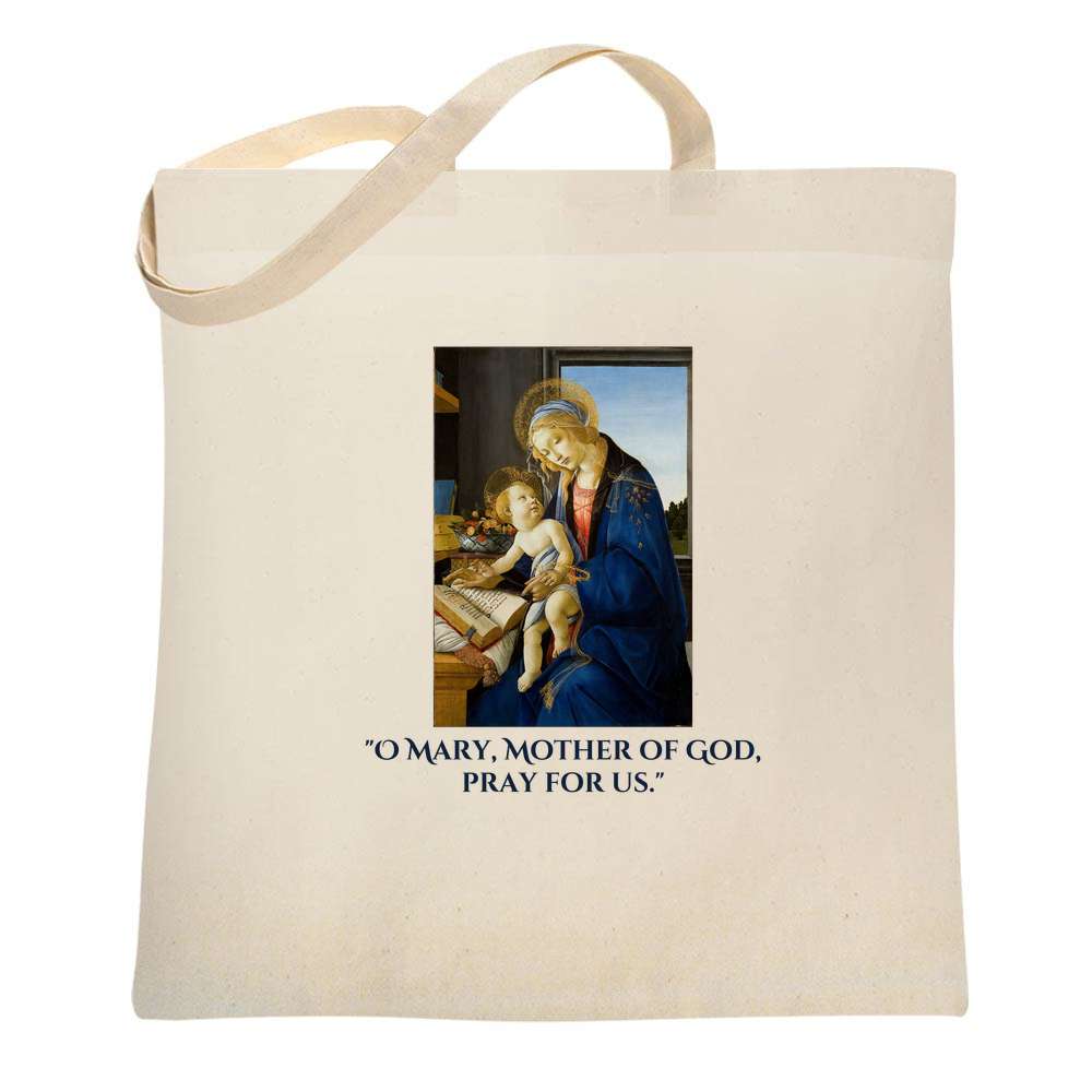 Madonna Child O Mary Mother Of God Prayer Tote Bag