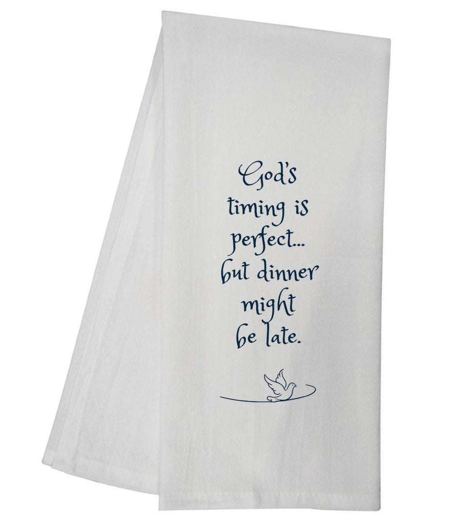 Gods Timing Tea Towel SLTT1023