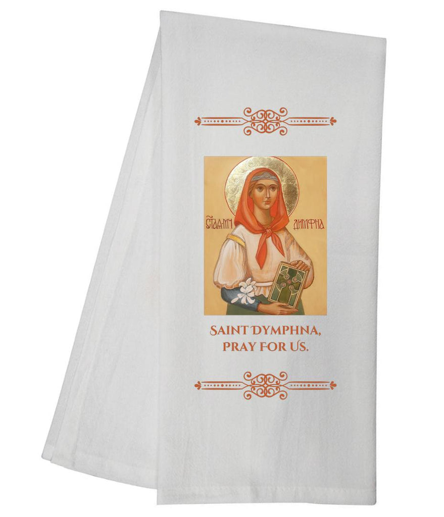 Saint Dymphna Tea Towel SLTT1039