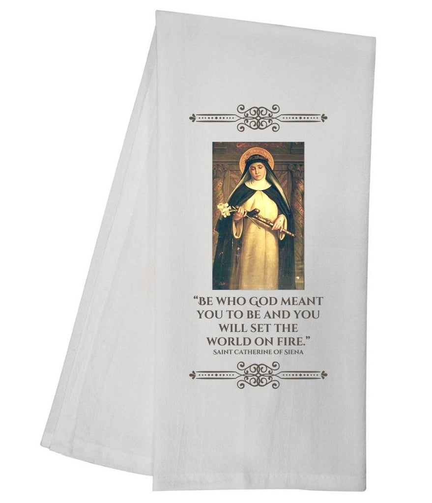 Saint Caherine Of Siena Tea Towel SLTT1044