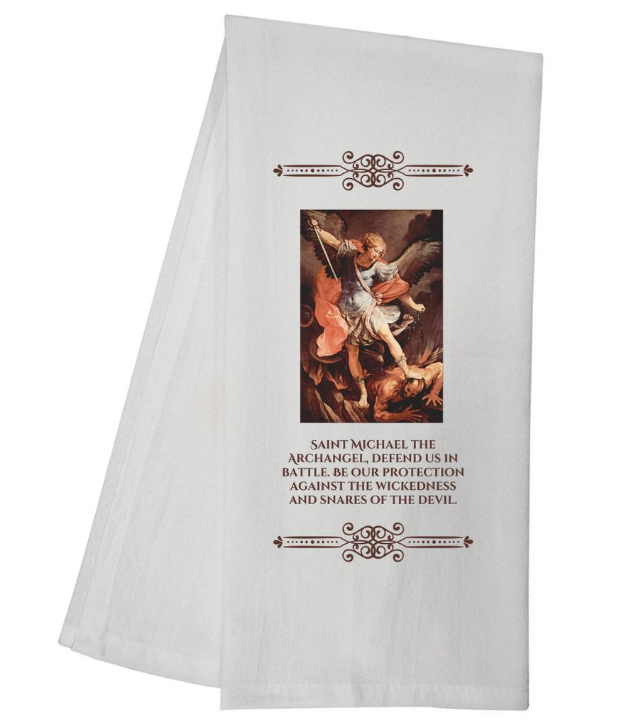 Saint Michael The Archangel Tea Towel SLTT1053