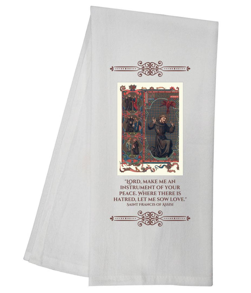 Saint Francis Of Assisi Tea Towel SLTT1057