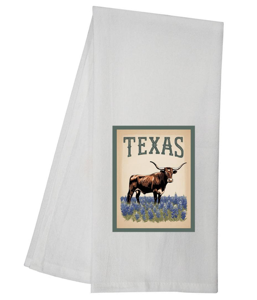 Texas Longhorn Tea Towel GGTT1288