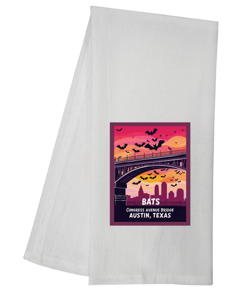 Texas Congress Avenue Bats Tea Towel GGTT1293