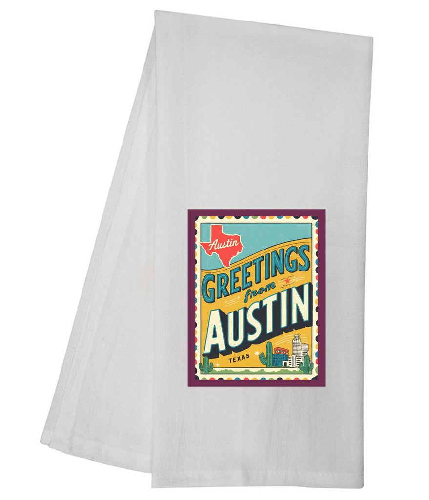 Texas Greeting From Austin Tea Towel GGTT1294