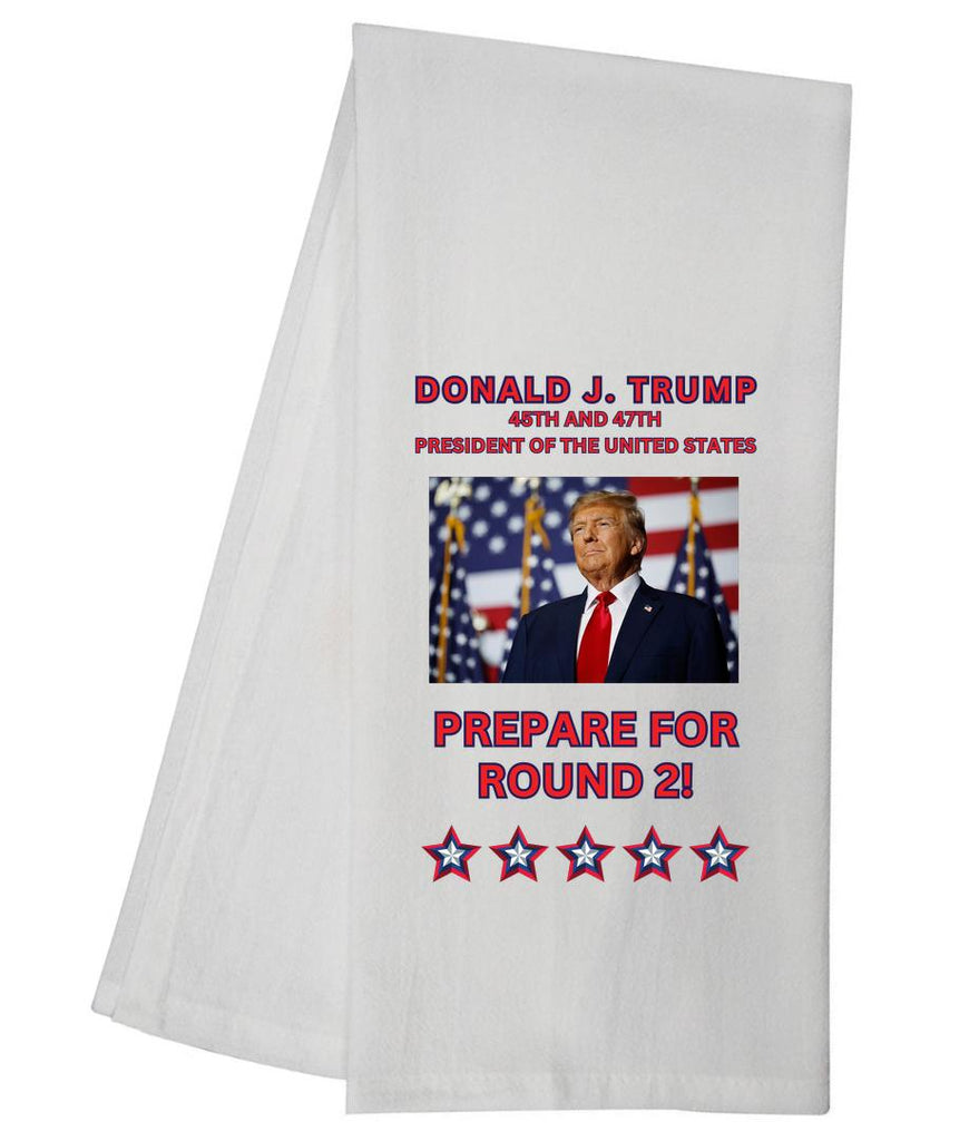 Donald Trump Round 2 Tea Towel GGTT1305