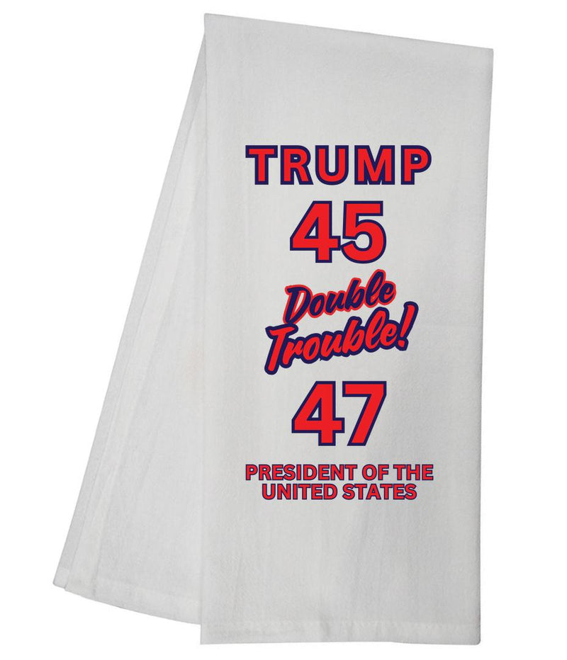 Donald Trump Double Trouble Tea Towel GGTT1306