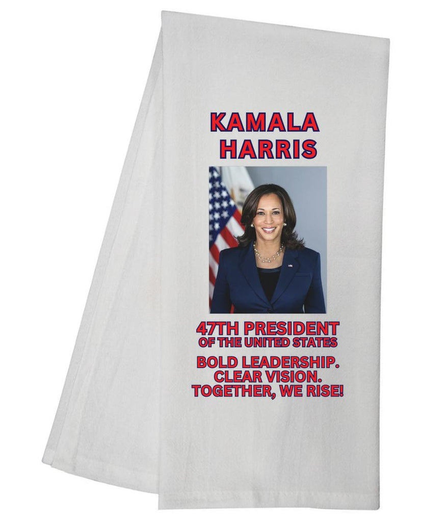 Kamala Harris We Rise Tea Towel GGTT1309