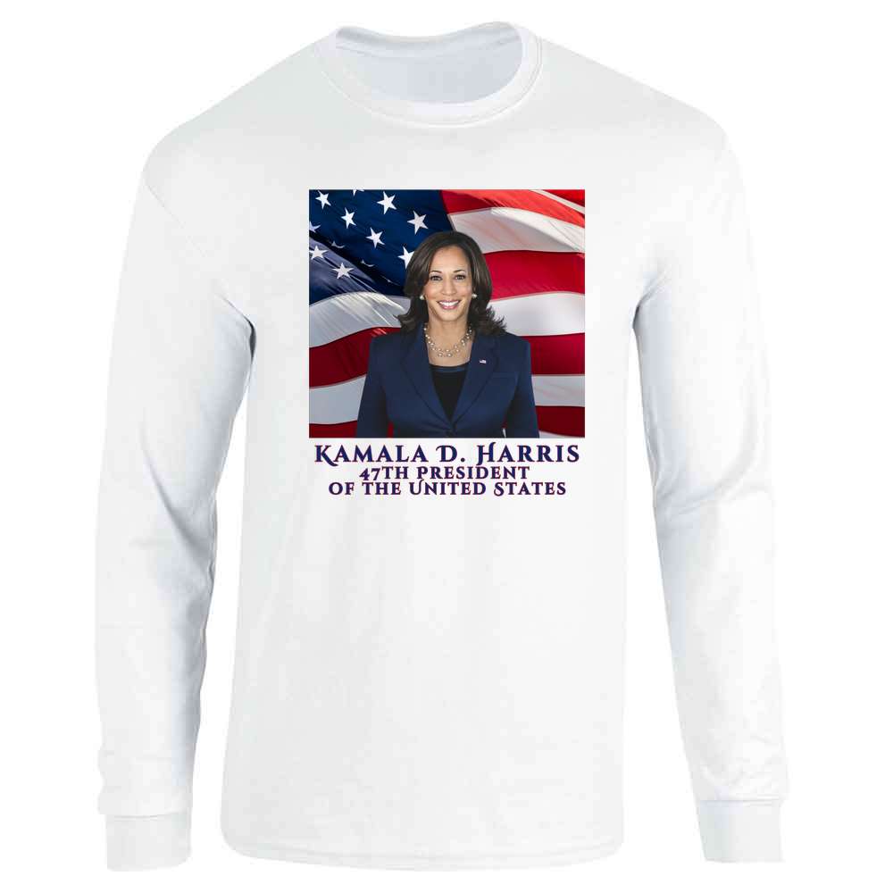 Kamala Harris 47th President Inauguration Flag Fly Long Sleeve