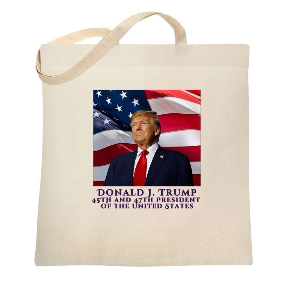 Donald Trump 47th President Inauguration Flag Fly Tote Bag