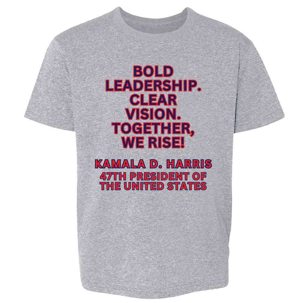 Kamala Harris 47th President We Rise Kids & Youth Tee