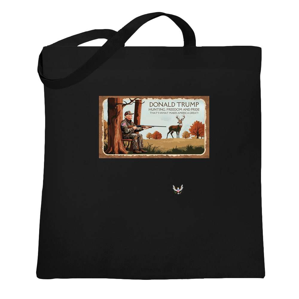 Donald Trump Hunting Freedom And Pride Deer Tote Bag