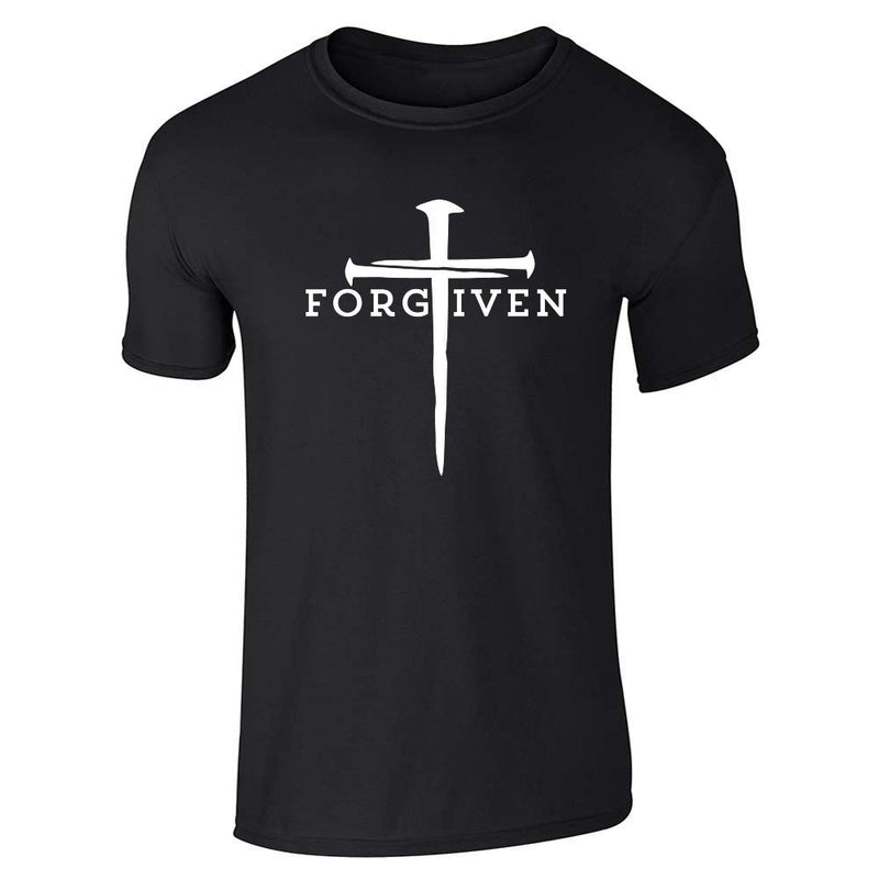 Forgiven Cross Nails Christian Unisex Tee