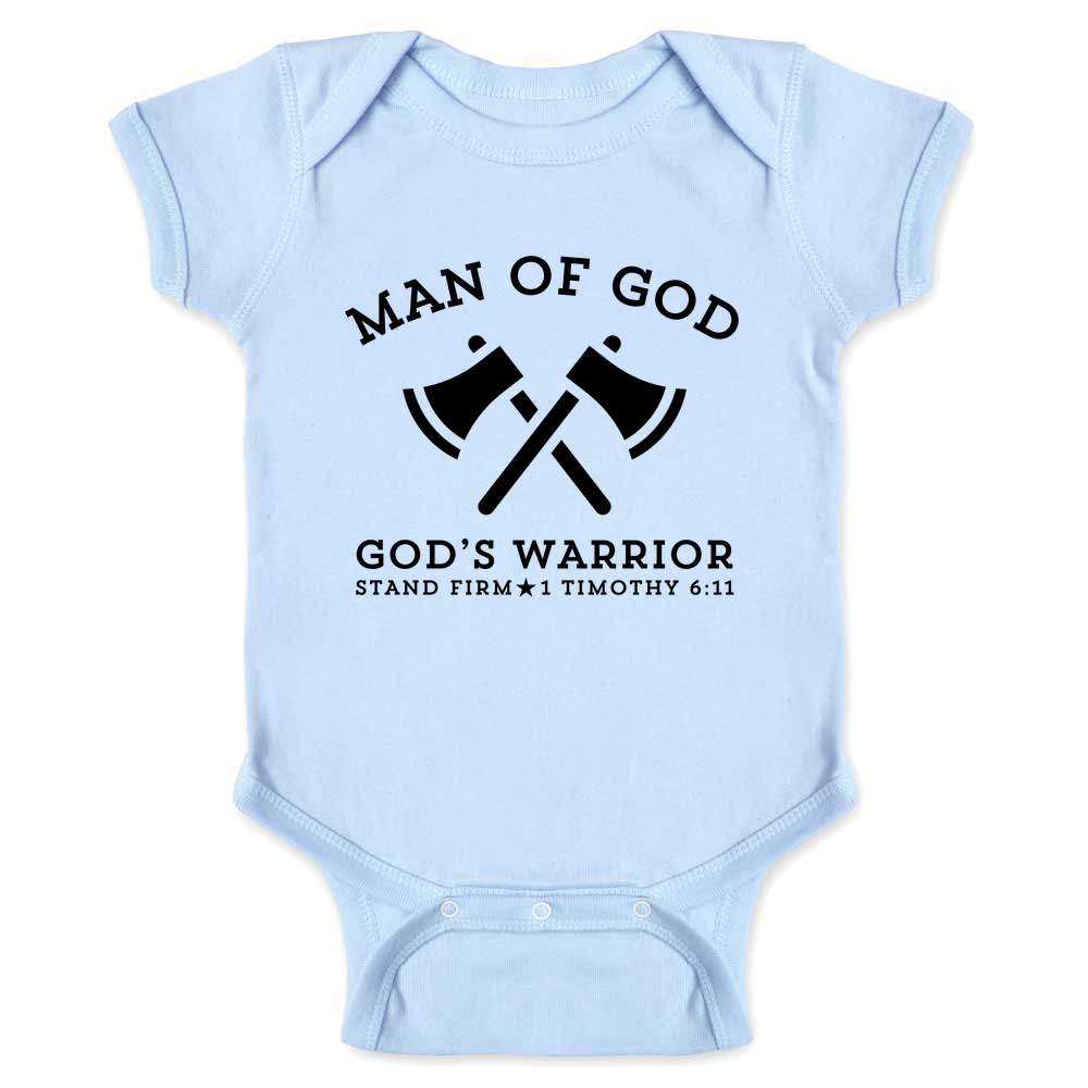 Man Of God Gods Warrior Baby Bodysuit