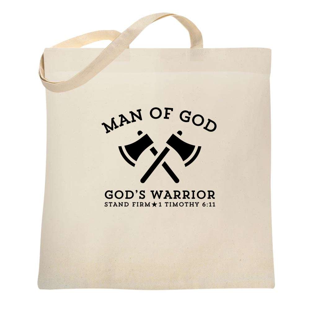 Man Of God Gods Warrior Tote Bag