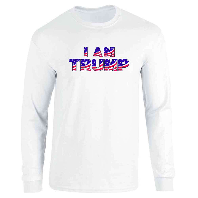 We Are Trump Donald Trump Flag Letter President  Long Sleeve