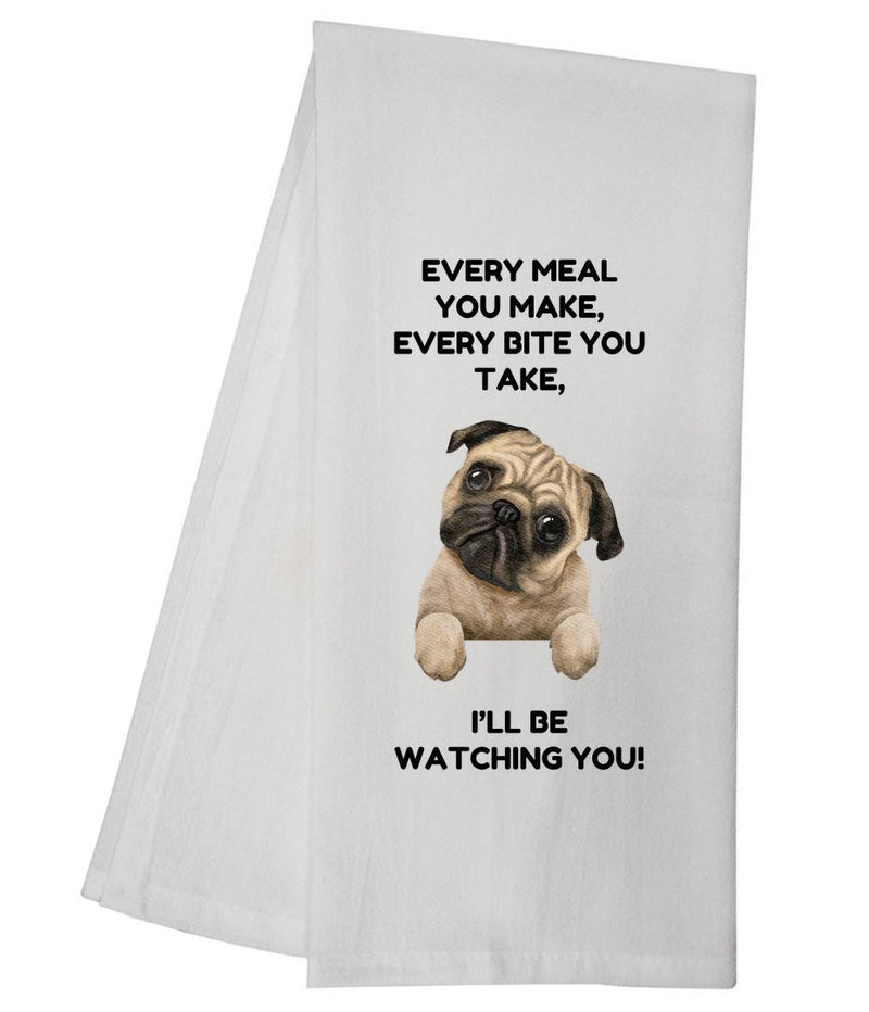 Every Meal Pug Tea Towel GGTT1346