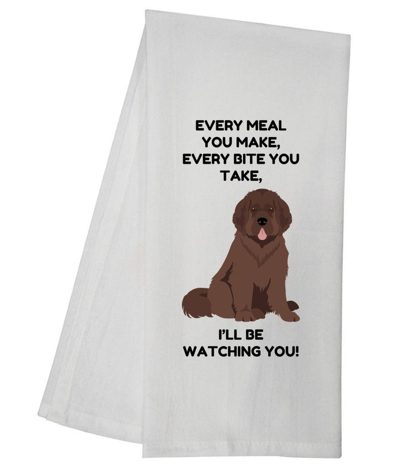 Every Meal Brown Newfoundland Tea Towel GGTT1352