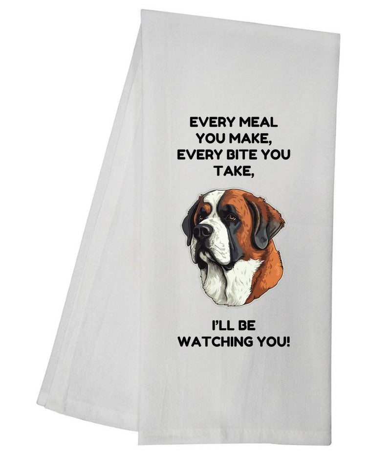 Every Meal St Bernard Tea Towel GGTT1358