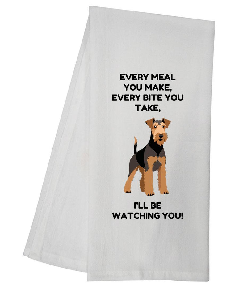 Every Meal Airedale Terrier Tea Towel GGTT1361