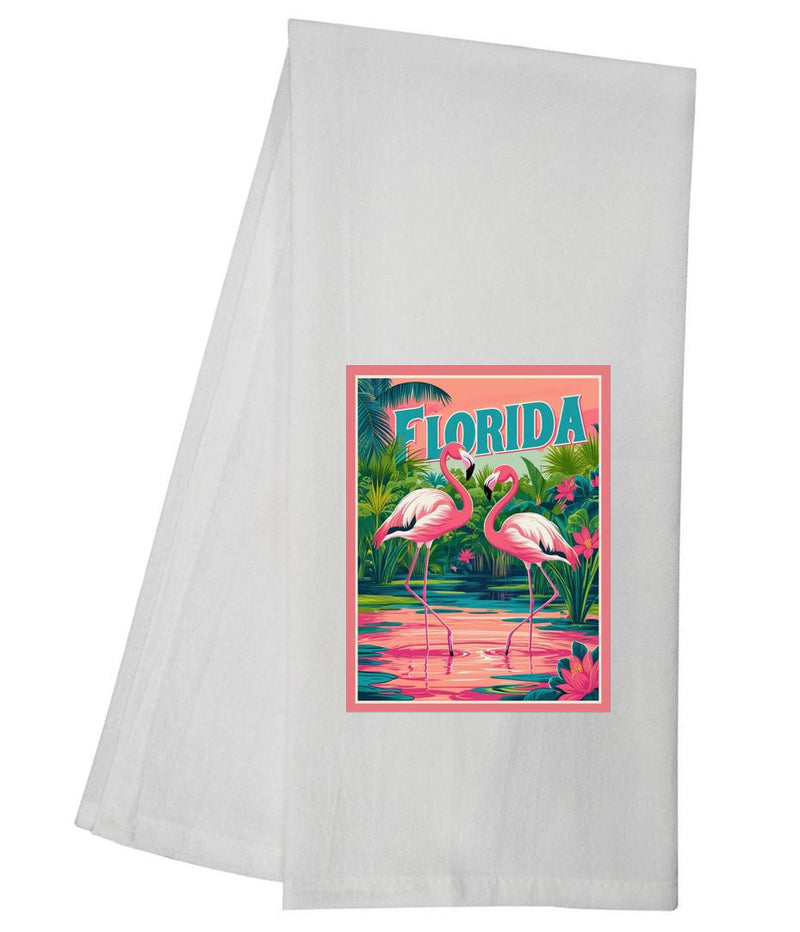 Florida Flamingos Tea Towel GGTT1388