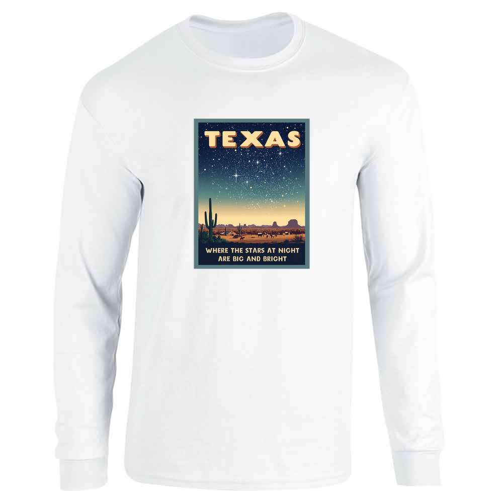 Texas Stars At Night II Long Sleeve