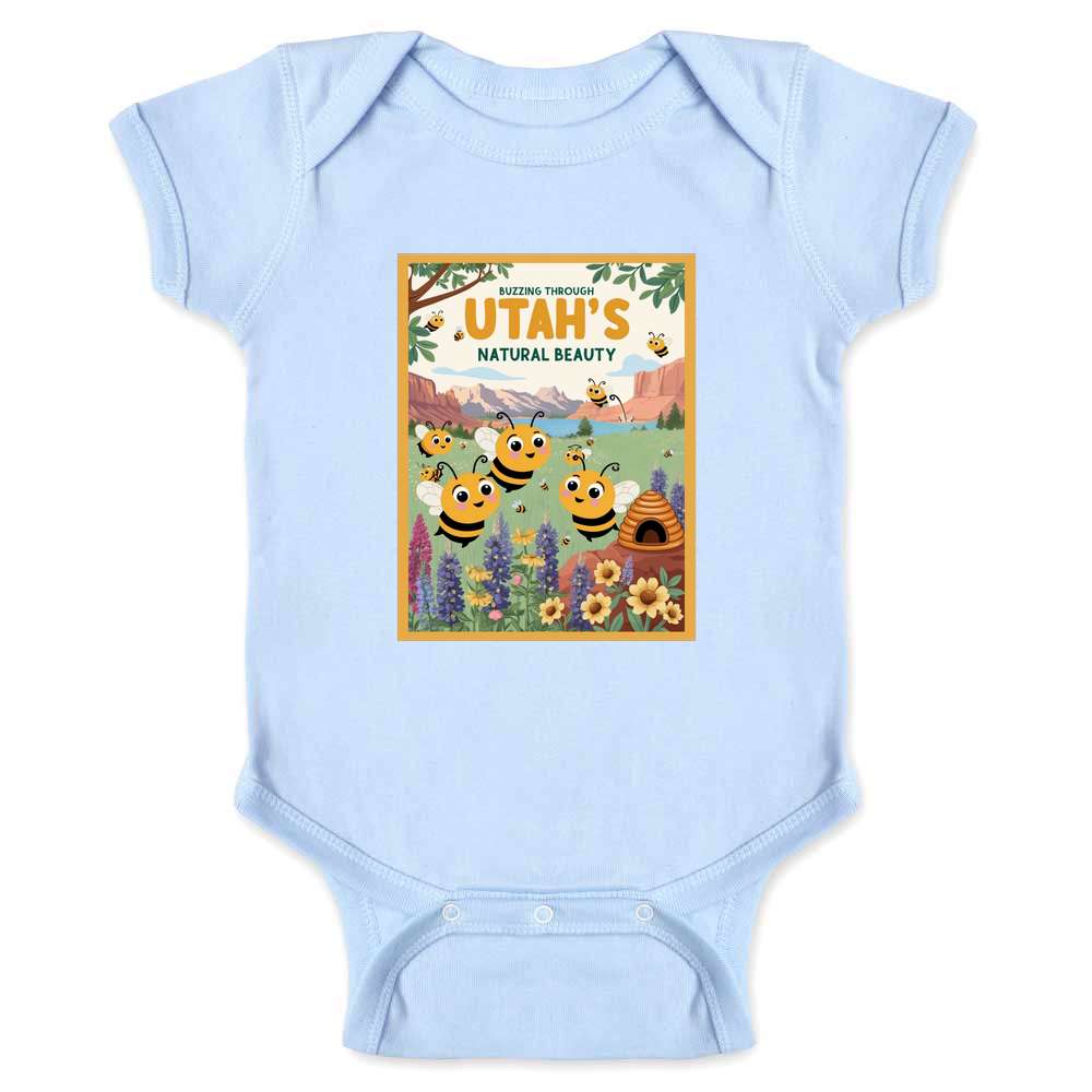 Utah Buzzing Through Utah Bees II Baby Bodysuit