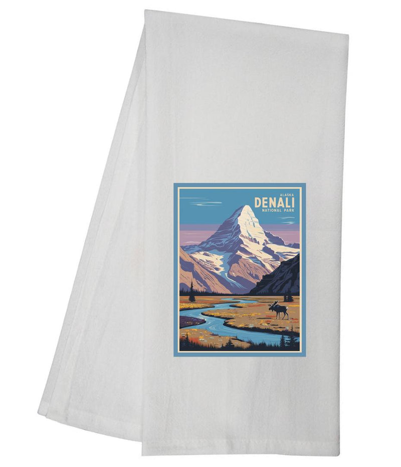 Alaska Denali National Park Tea Towel GGTT1399