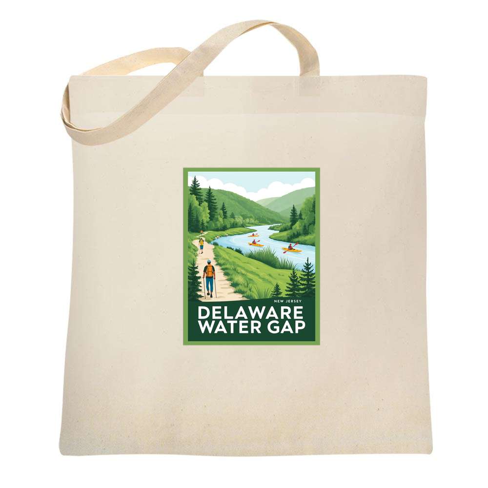 New Jersey Delaware Water Gap Nature Retro Travel  Tote Bag