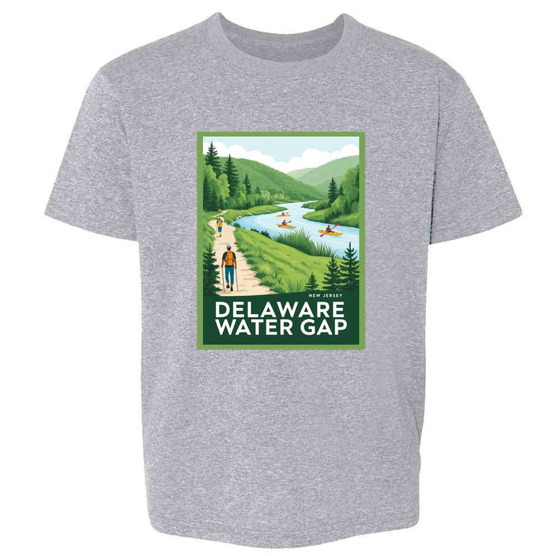 New Jersey Delaware Water Gap Nature Retro Travel  Kids & Youth Tee