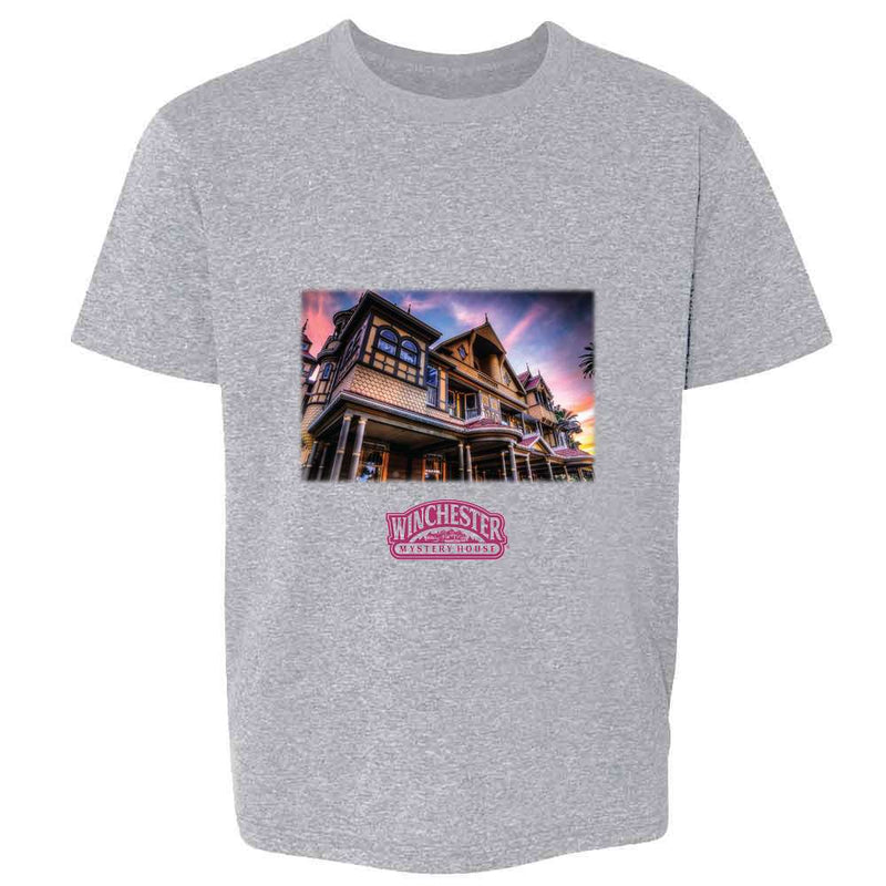 Winchester Mystery House Low Angle Shot Logo Kids & Youth Tee