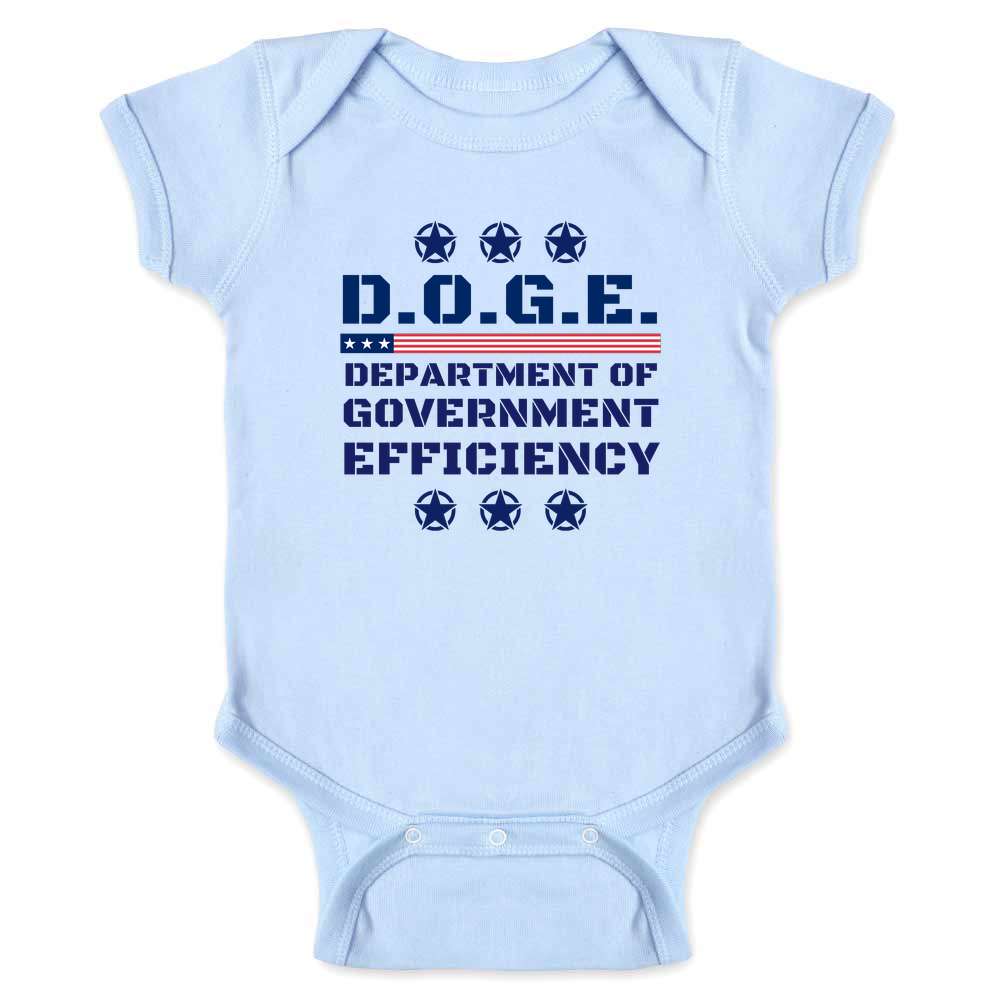 Donald Trump DOGE Black Ops Red White Blue Baby Bodysuit