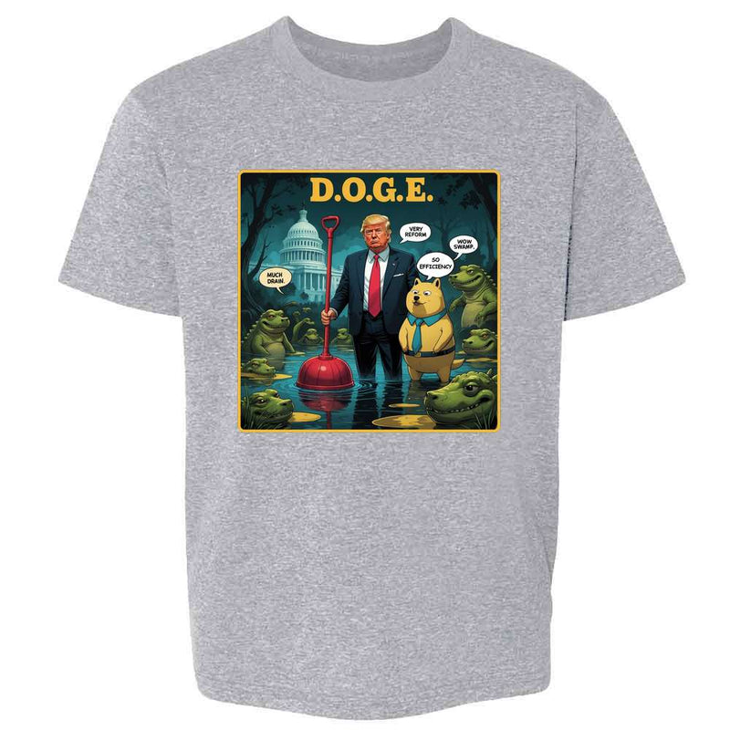 Donald Trump DOGE Drain Swamp Kids & Youth Tee