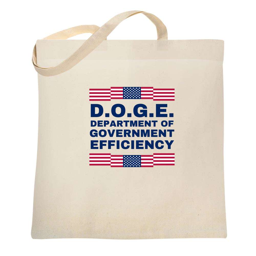 Donald Trump DOGE Flag Banner Patriotic Tote Bag