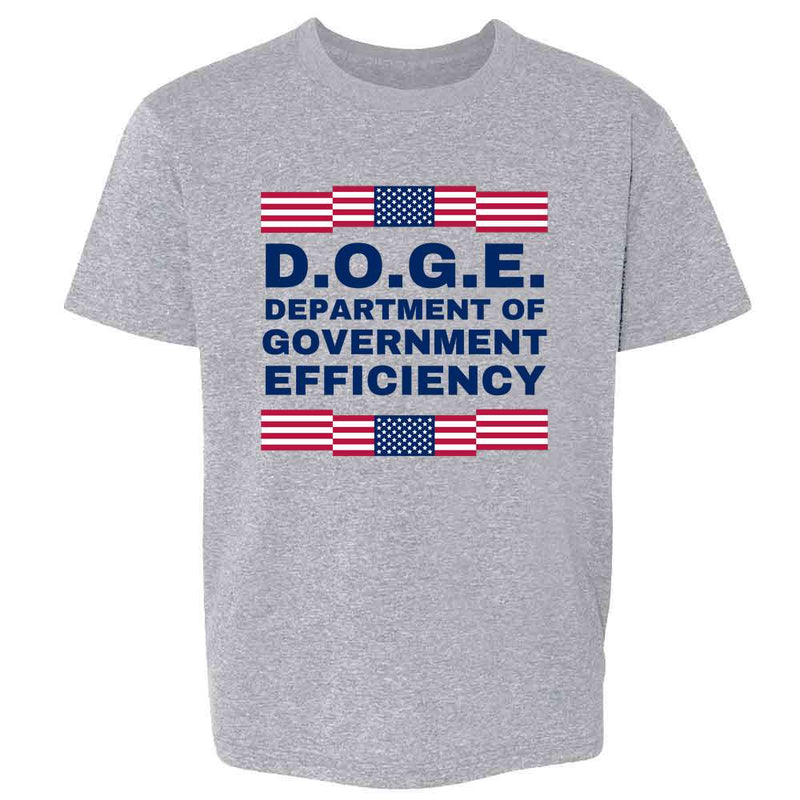 Donald Trump DOGE Flag Banner Patriotic Kids & Youth Tee