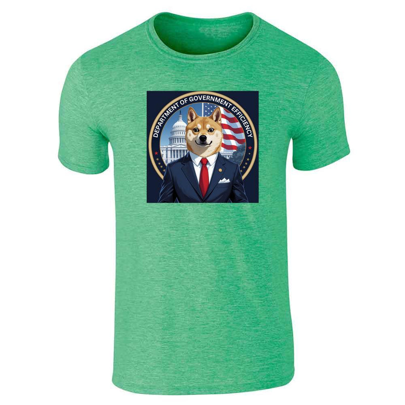 Donald Trump DOGE Shiba Inu In Suit Logo Capital  Unisex Tee
