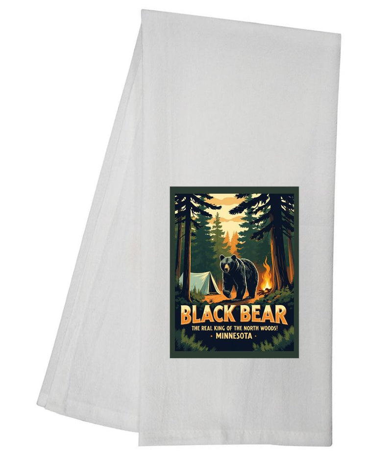 Minnesota Black Bear Tea Towel GGTT1451