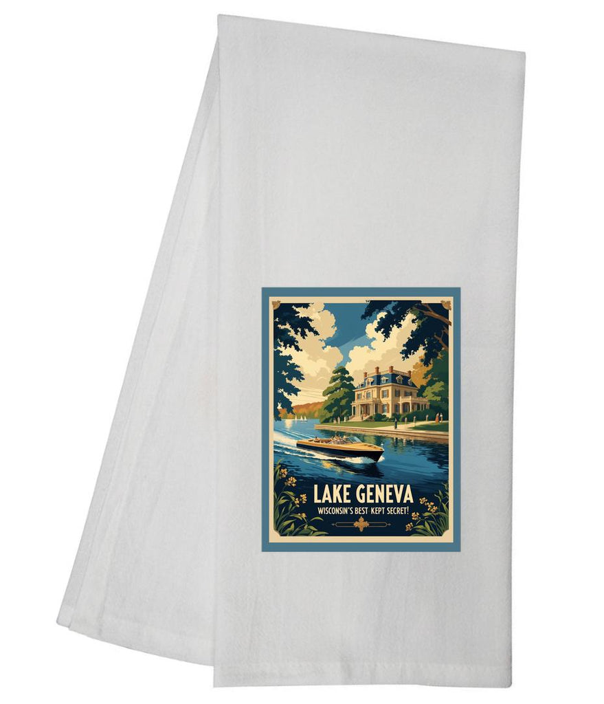 Wisconsin Lake Geneva Tea Towel GGTT1463