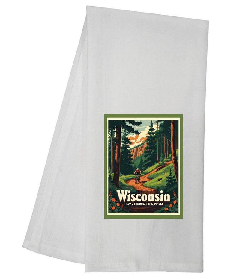 Wisconsin Cycling Tea Towel GGTT1465