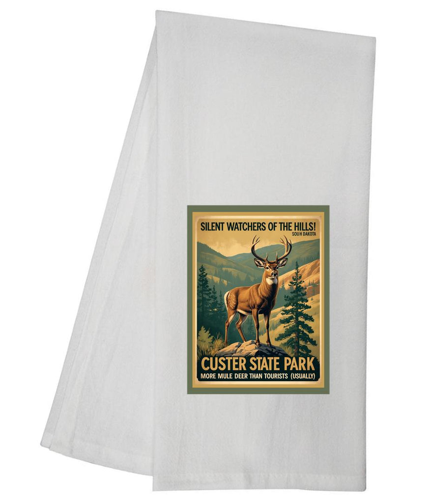 South Dakota Mule Deer Tea Towel GGTT1472