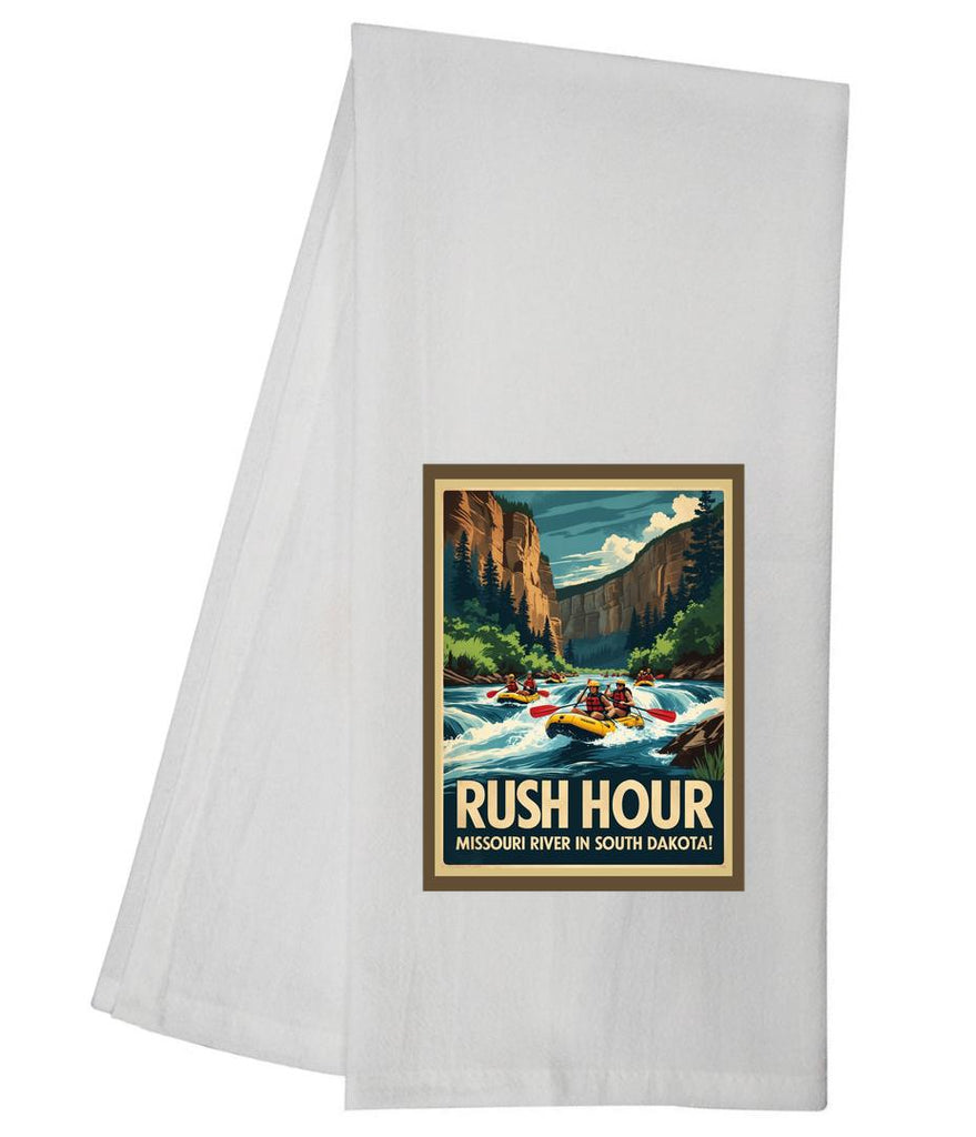 South Dakota Rush Hour Tea Towel GGTT1479