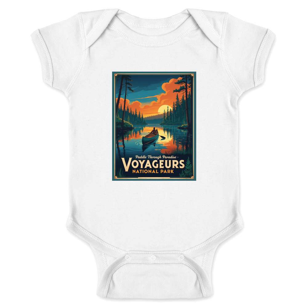 Minnesota Voyageurs National Park Paddle Paradise  Baby Bodysuit