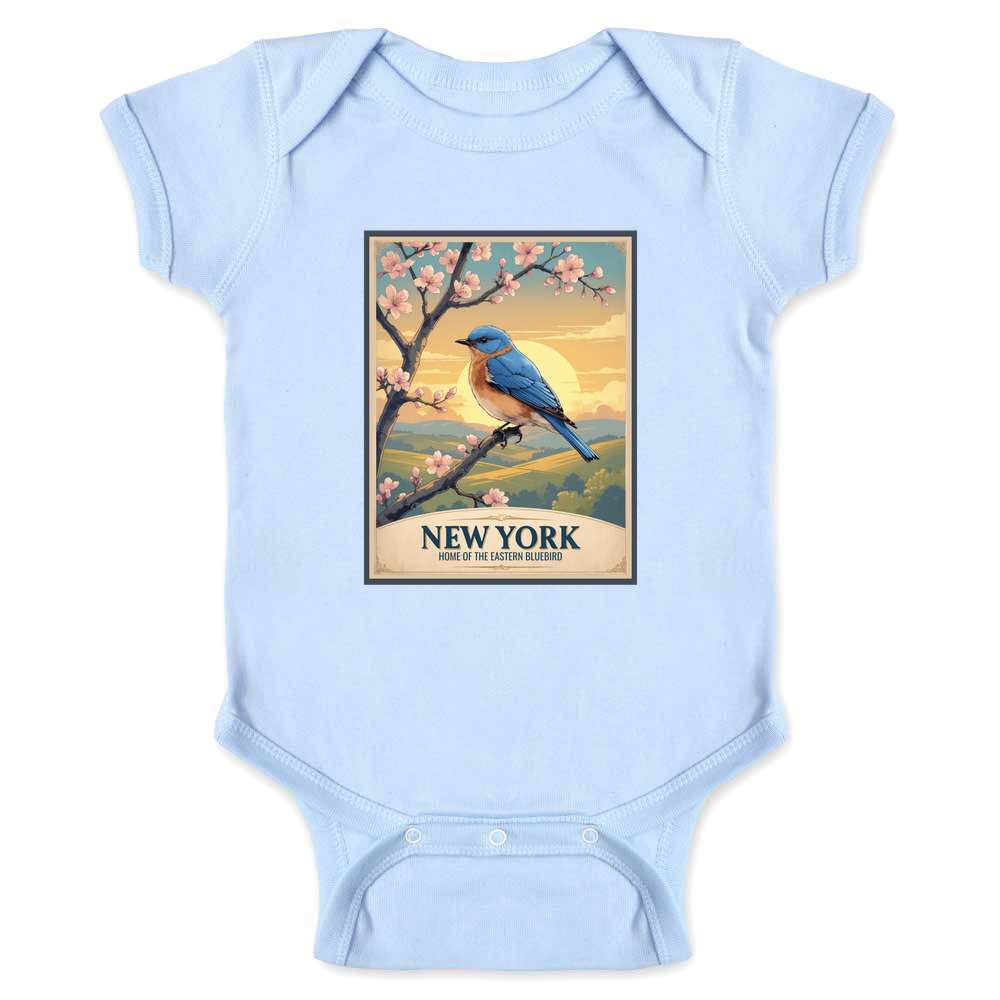 New York Bluebird Home Of The Eastern Bluebird Baby Bodysuit