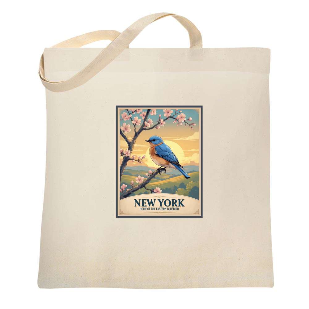 New York Bluebird Home Of The Eastern Bluebird Tote Bag