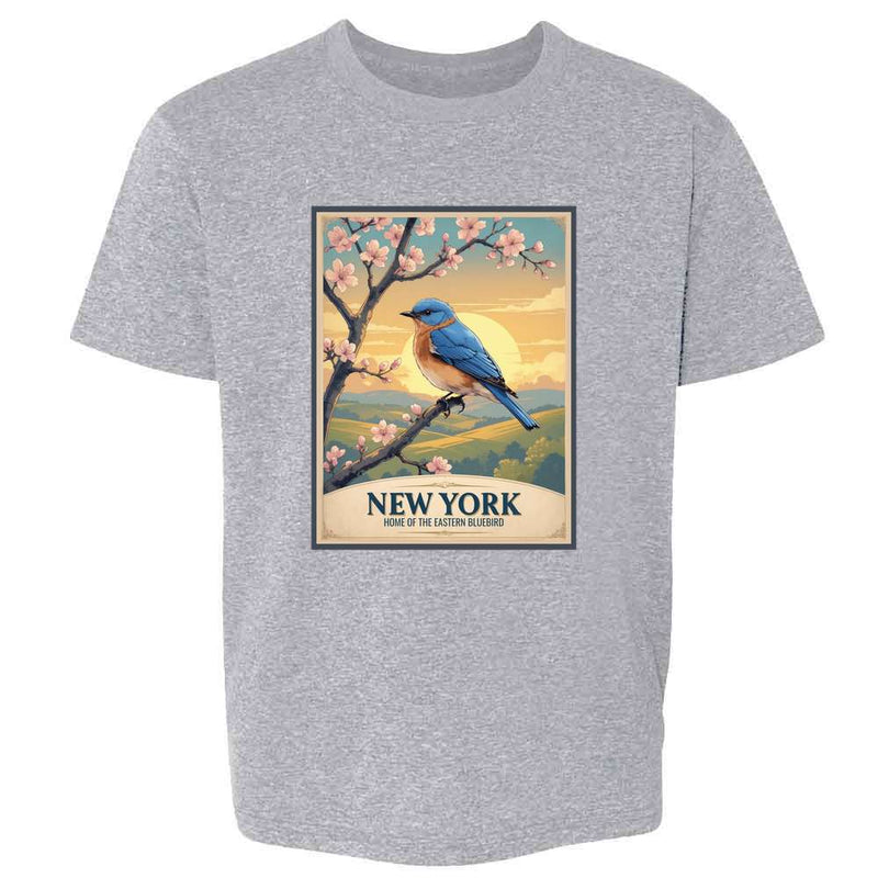 New York Bluebird Home Of The Eastern Bluebird Kids & Youth Tee